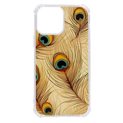 Vintage Peacock Feather Peacock Feather Pattern Background Nature Bird Nature Iphone 13 Pro Max Tpu Uv Print Case