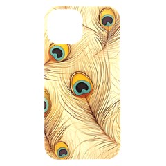 Vintage Peacock Feather Peacock Feather Pattern Background Nature Bird Nature Iphone 15 Black Uv Print Pc Hardshell Case by Maspions