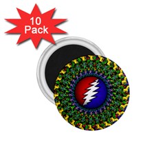 Grateful Dead Bear Pattern 1 75  Magnets (10 Pack)  by Maspions