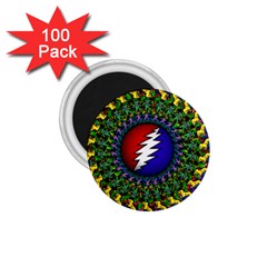 Grateful Dead Bear Pattern 1 75  Magnets (100 Pack) 