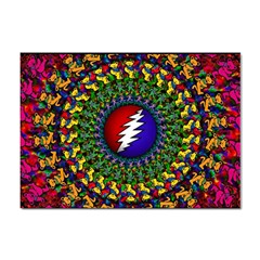 Grateful Dead Bear Pattern Sticker A4 (10 Pack)