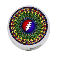 Grateful Dead Bear Pattern 4-port Usb Hub (two Sides)