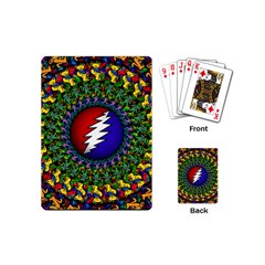 Grateful Dead Bear Pattern Playing Cards Single Design (mini)