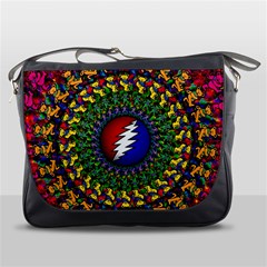 Grateful Dead Bear Pattern Messenger Bag