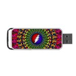 Grateful Dead Bear Pattern Portable USB Flash (Two Sides) Front