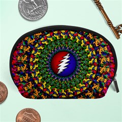 Grateful Dead Bear Pattern Accessory Pouch (large) by Maspions