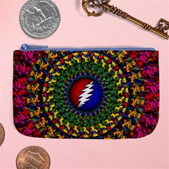 Grateful Dead Bear Pattern Large Coin Purse