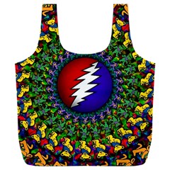 Grateful Dead Bear Pattern Full Print Recycle Bag (xxl) by Maspions