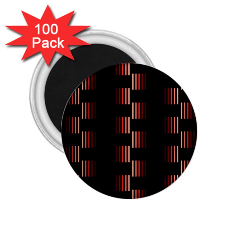 Geometric Pulse Print Design 2.25  Magnets (100 pack) 