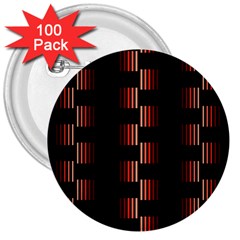 Geometric Pulse Print Design 3  Buttons (100 Pack)  by dflcprintsclothing