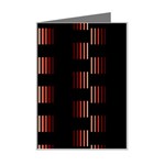 Geometric Pulse Print Design Mini Greeting Card Left