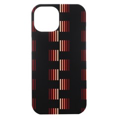 Geometric Pulse Print Design Iphone 15 Black Uv Print Pc Hardshell Case by dflcprintsclothing