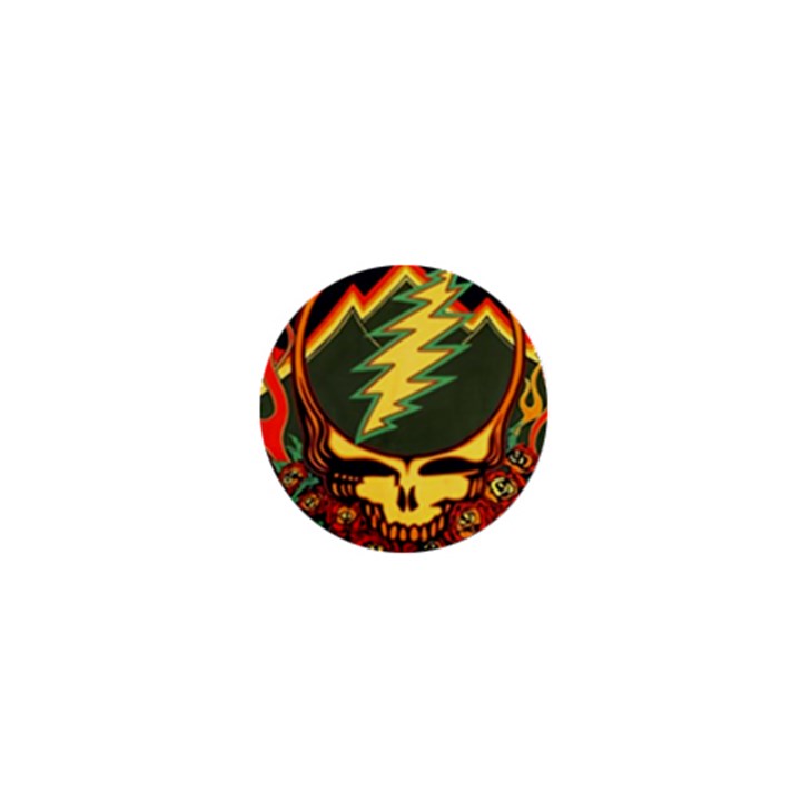 Grateful Dead Steal Your Face Deadhead Hippie Logo Music 1  Mini Buttons