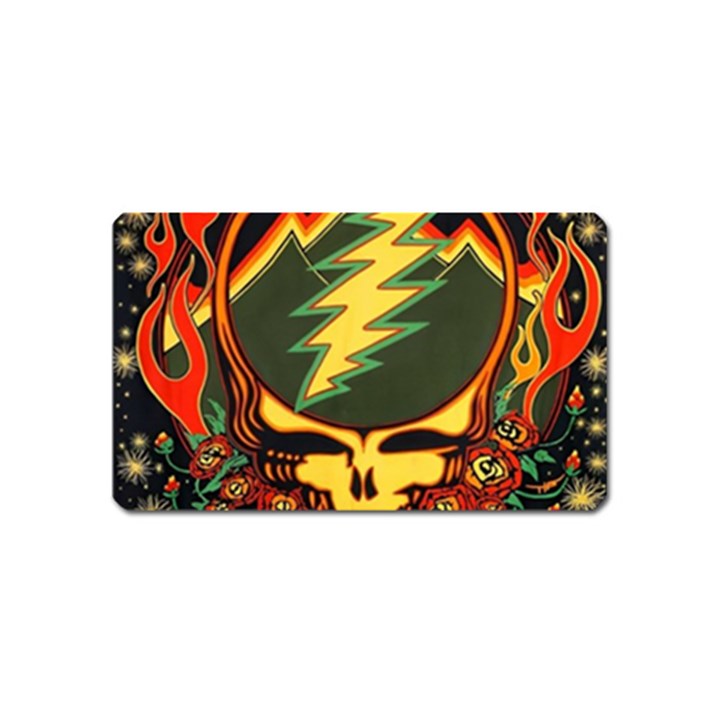 Grateful Dead Steal Your Face Deadhead Hippie Logo Music Magnet (Name Card)