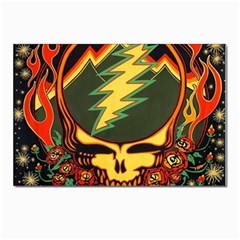 Grateful Dead Steal Your Face Deadhead Hippie Logo Music Postcard 4 x 6  (pkg Of 10) by Perong