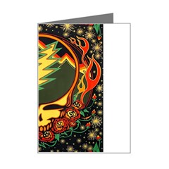 Grateful Dead Steal Your Face Deadhead Hippie Logo Music Mini Greeting Card by Perong