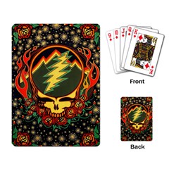 Grateful Dead Steal Your Face Deadhead Hippie Logo Music Playing Cards Single Design (rectangle)