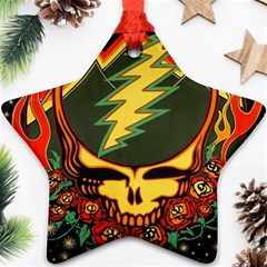 Grateful Dead Steal Your Face Deadhead Hippie Logo Music Star Ornament (two Sides) by Perong