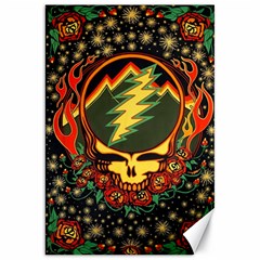 Grateful Dead Steal Your Face Deadhead Hippie Logo Music Canvas 20  X 30  by Perong