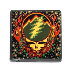 Grateful Dead Steal Your Face Deadhead Hippie Logo Music Memory Card Reader (square 5 Slot) by Perong