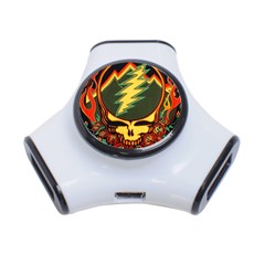 Grateful Dead Steal Your Face Deadhead Hippie Logo Music 3-port Usb Hub by Perong