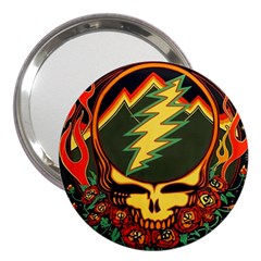 Grateful Dead Steal Your Face Deadhead Hippie Logo Music 3  Handbag Mirrors by Perong