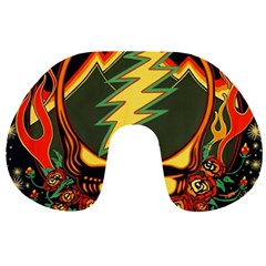 Grateful Dead Steal Your Face Deadhead Hippie Logo Music Travel Neck Pillow by Perong