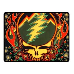 Grateful Dead Steal Your Face Deadhead Hippie Logo Music Two Sides Fleece Blanket (small) by Perong