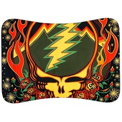 Grateful Dead Steal Your Face Deadhead Hippie Logo Music Velour Seat Head Rest Cushion by Perong