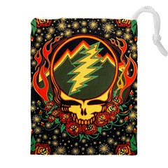 Grateful Dead Steal Your Face Deadhead Hippie Logo Music Drawstring Pouch (5xl) by Perong