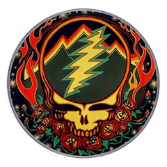 Grateful Dead Steal Your Face Deadhead Hippie Logo Music Wireless Fast Charger(white) by Perong