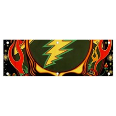 Grateful Dead Steal Your Face Deadhead Hippie Logo Music Banner And Sign 6  X 2  by Perong