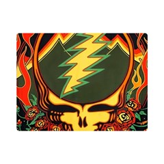 Grateful Dead Steal Your Face Deadhead Hippie Logo Music Premium Plush Fleece Blanket (mini) by Perong