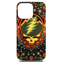 Grateful Dead Steal Your Face Deadhead Hippie Logo Music Iphone 14 Pro Max Black Uv Print Case by Perong