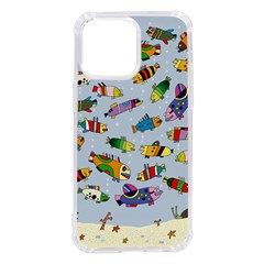 Fish Ocean Sea Water Diving Blue Iphone 14 Pro Max Tpu Uv Print Case by Perong