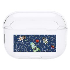 Cat Space Astronaut Rocket Maze Hard Pc Airpods Pro Case by Perong