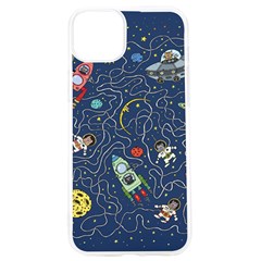 Cat Space Astronaut Rocket Maze Iphone 15 Pro Tpu Uv Print Case by Perong