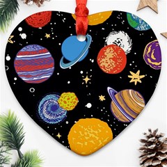 Space Galaxy Art Cute Art Ornament (heart)