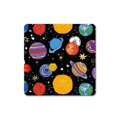 Space Galaxy Art Cute Art Square Magnet