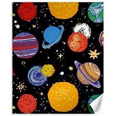 Space Galaxy Art Cute Art Canvas 16  X 20 