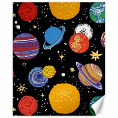 Space Galaxy Art Cute Art Canvas 11  X 14 