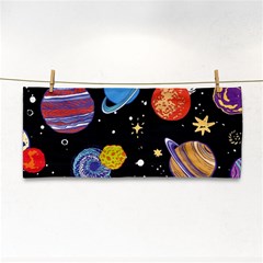 Space Galaxy Art Cute Art Hand Towel by Perong