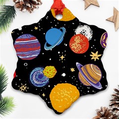 Space Galaxy Art Cute Art Ornament (snowflake)