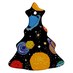 Space Galaxy Art Cute Art Christmas Tree Ornament (two Sides)