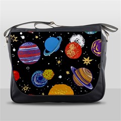 Space Galaxy Art Cute Art Messenger Bag by Perong