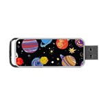 Space Galaxy Art Cute Art Portable USB Flash (Two Sides) Front