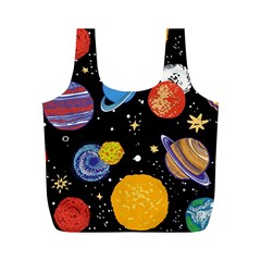 Space Galaxy Art Cute Art Full Print Recycle Bag (m) by Perong