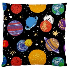 Space Galaxy Art Cute Art Standard Premium Plush Fleece Cushion Case (one Side)