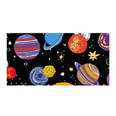 Space Galaxy Art Cute Art Satin Wrap 35  X 70  by Perong