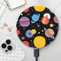 Space Galaxy Art Cute Art Wireless Fast Charger(white) by Perong